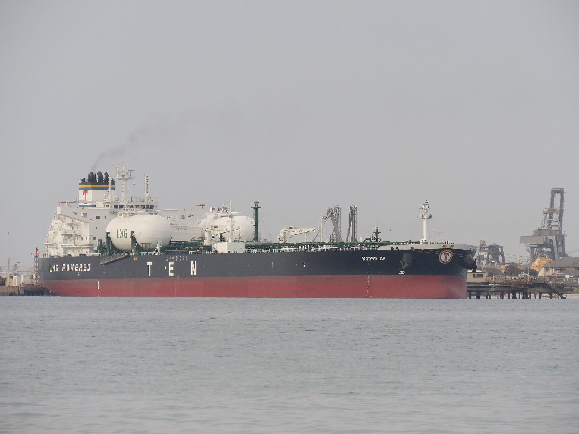 Crude Oil Tanker Njord DF at BP Oil Refinery Jetty, Kwinana, October 2023 01
